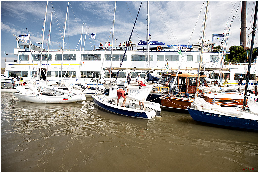 100 Jahre Rheinwoche 2022 - 3. Wettfahrt Duesseldorf  - Duisburg, 04.06.2022,